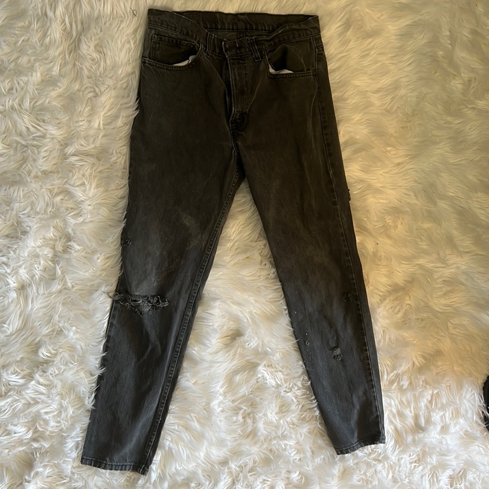 Grungy Faded black Levi’s!